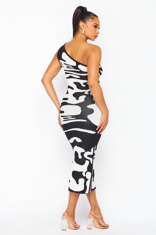 SAVANNAH ONE SHOULDER BODYCON