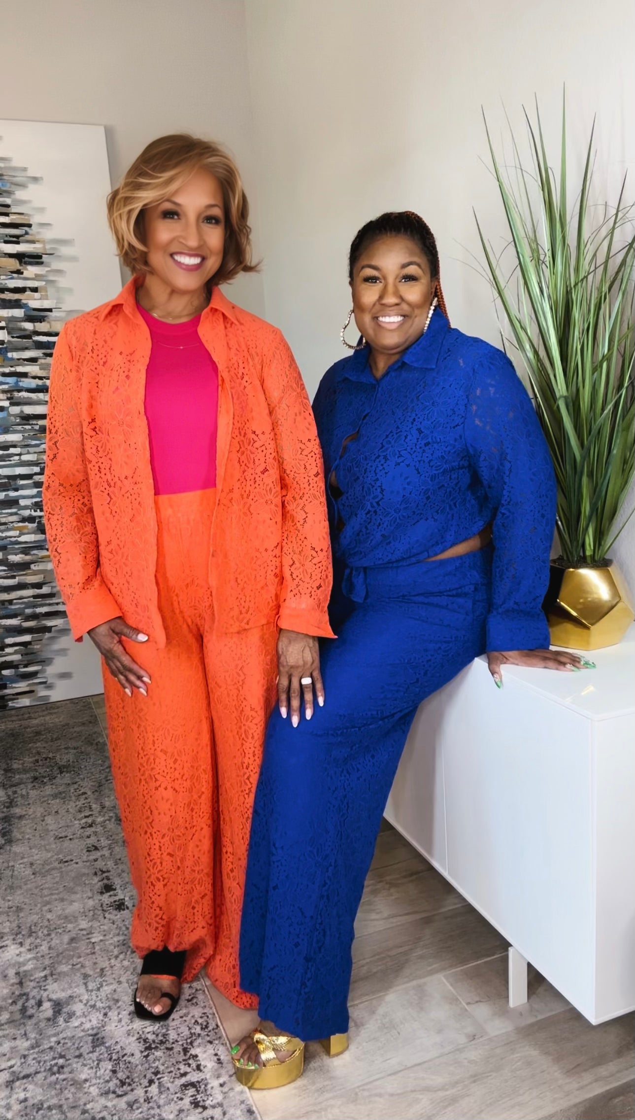 OLIVETTE LACE PANT SET