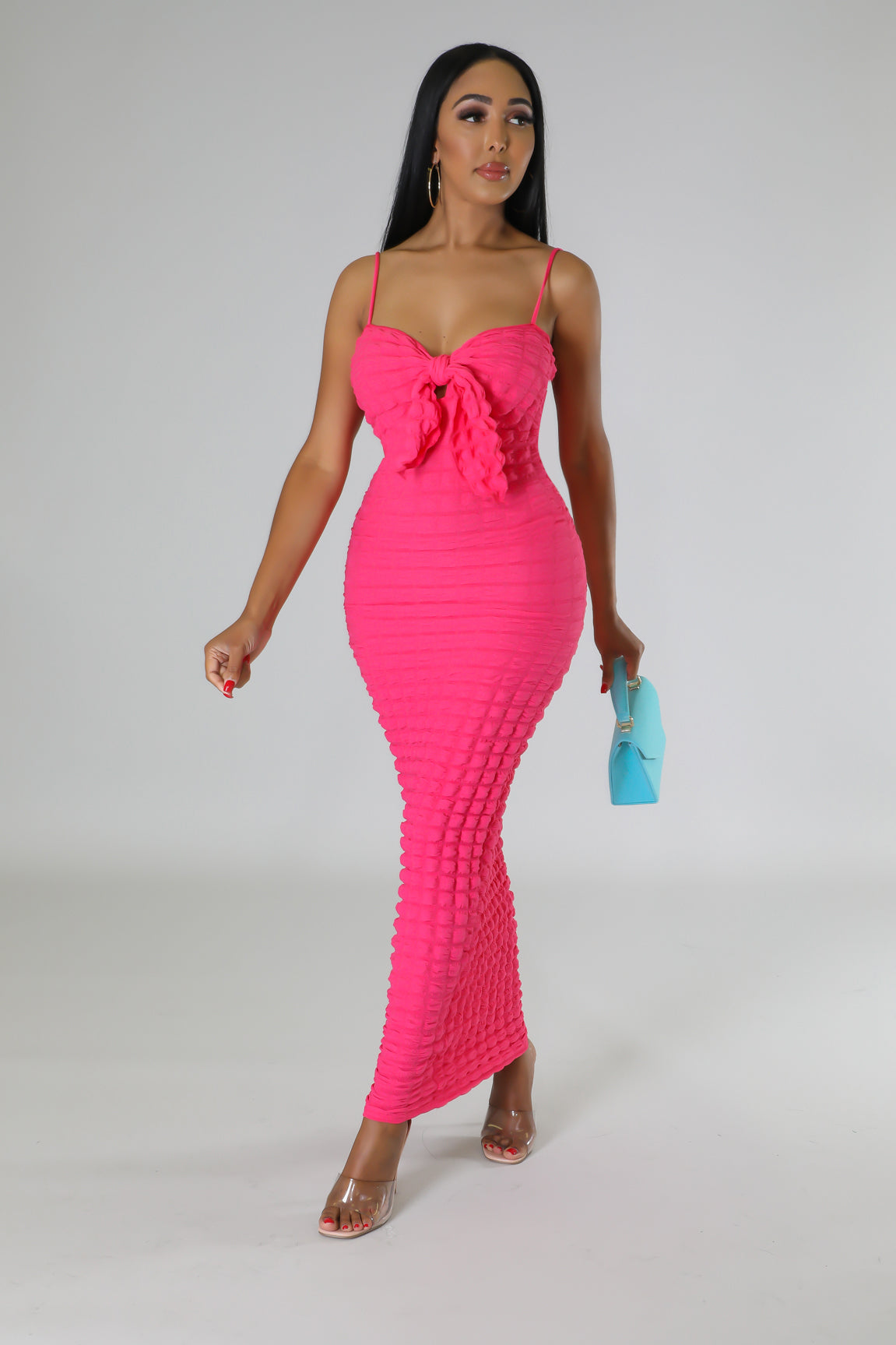 POPPIN' KNOT TIE DRESS