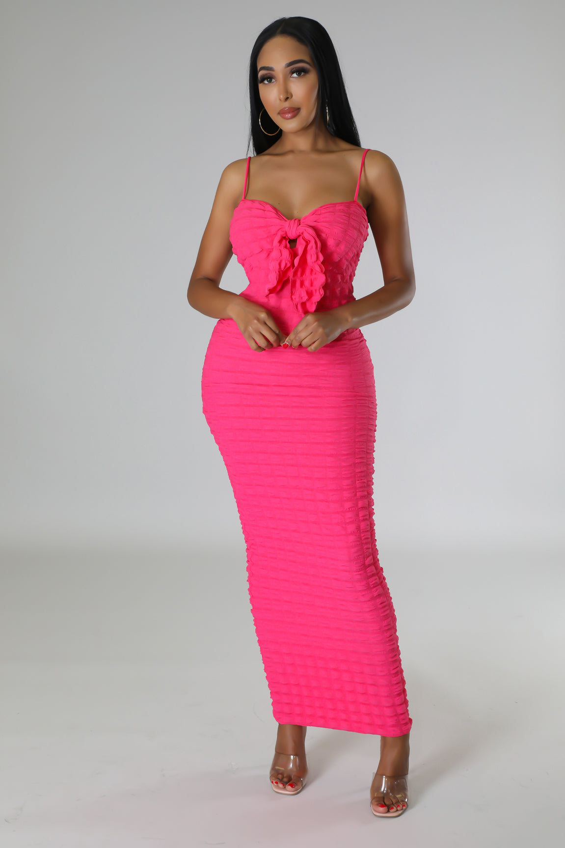 POPPIN' KNOT TIE DRESS