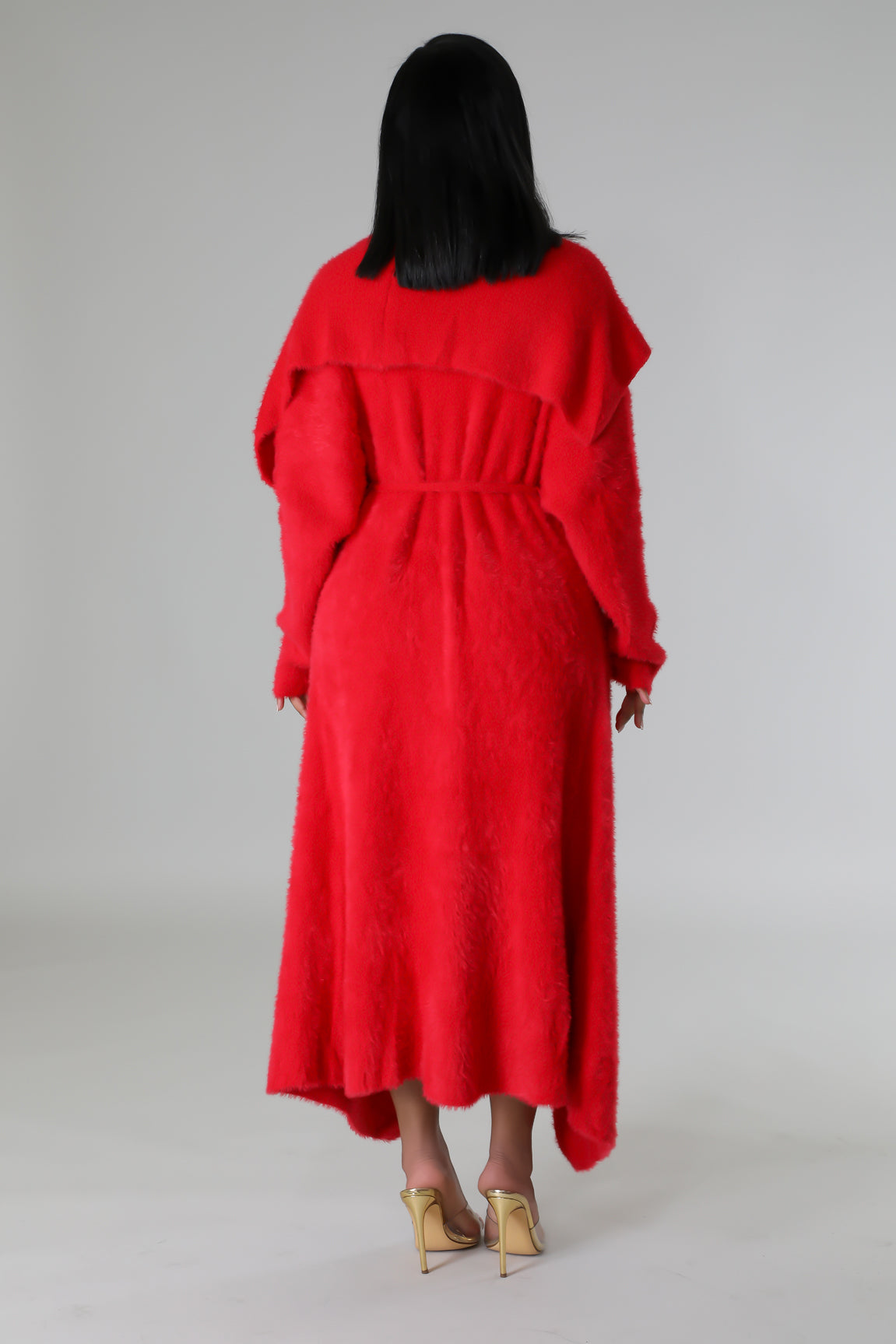 Cozy Dress Set - Red