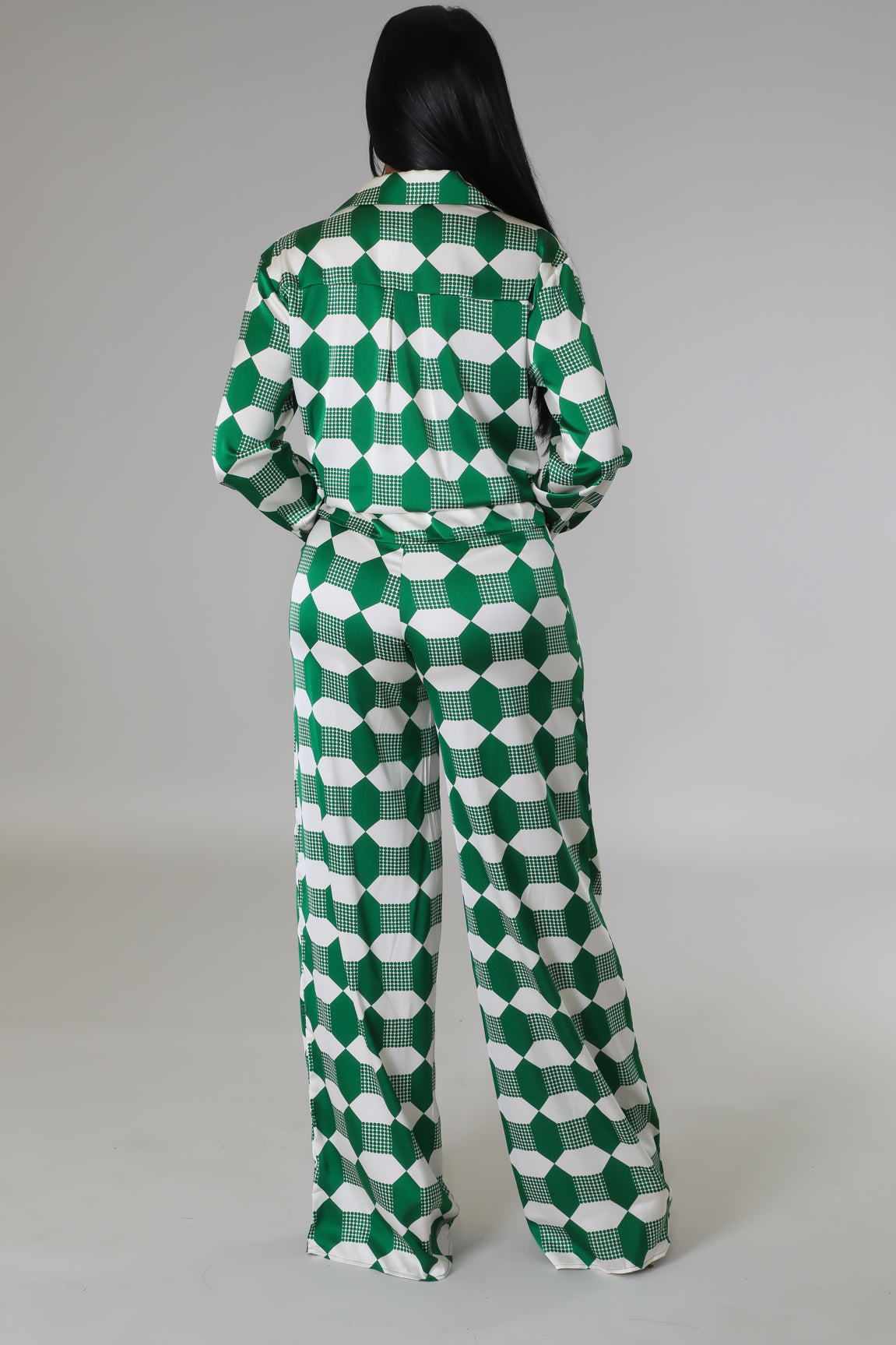 SATIN AIRPORT DREAM SET (Green)