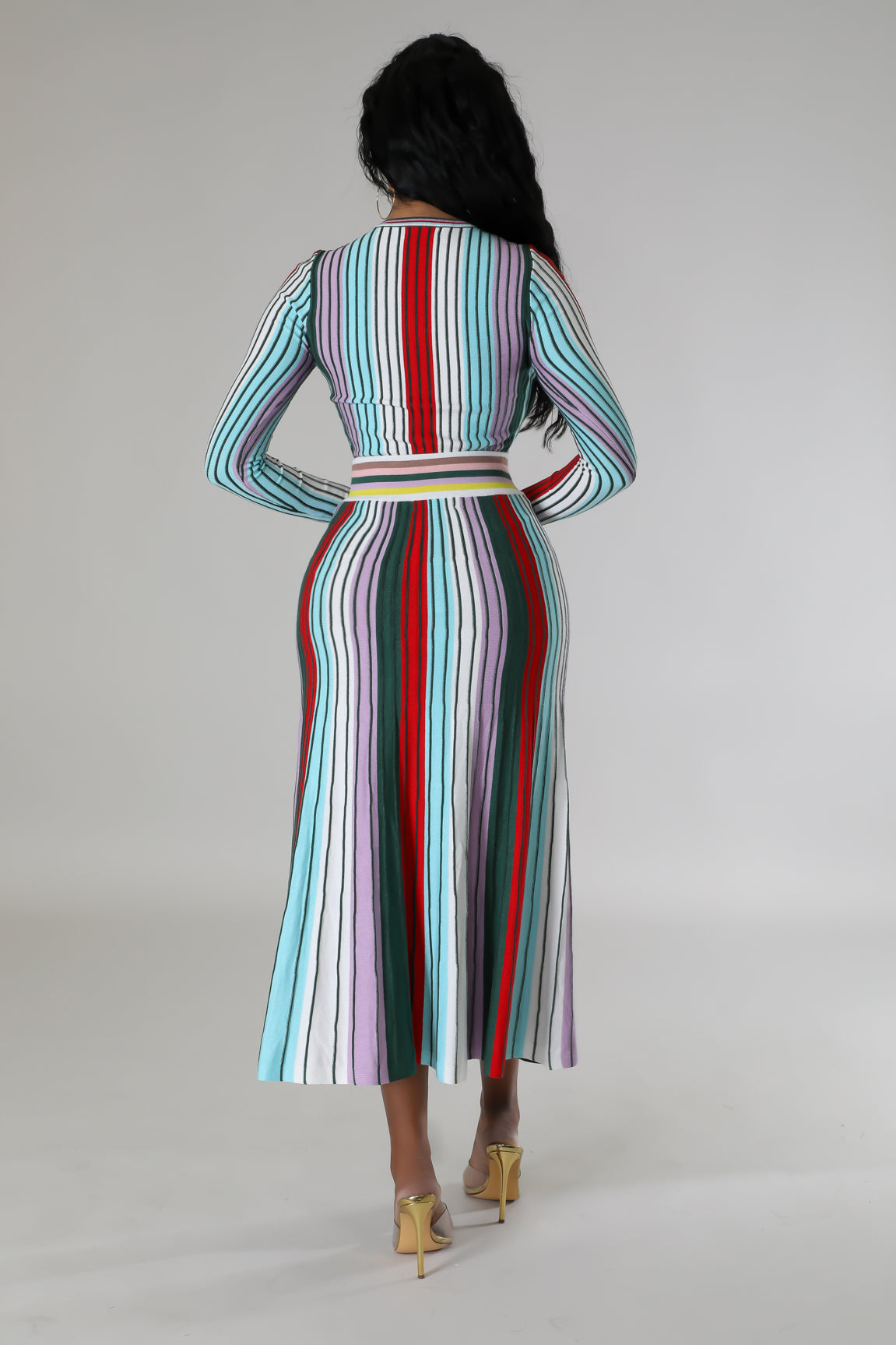 Power Stripe Skirt Set